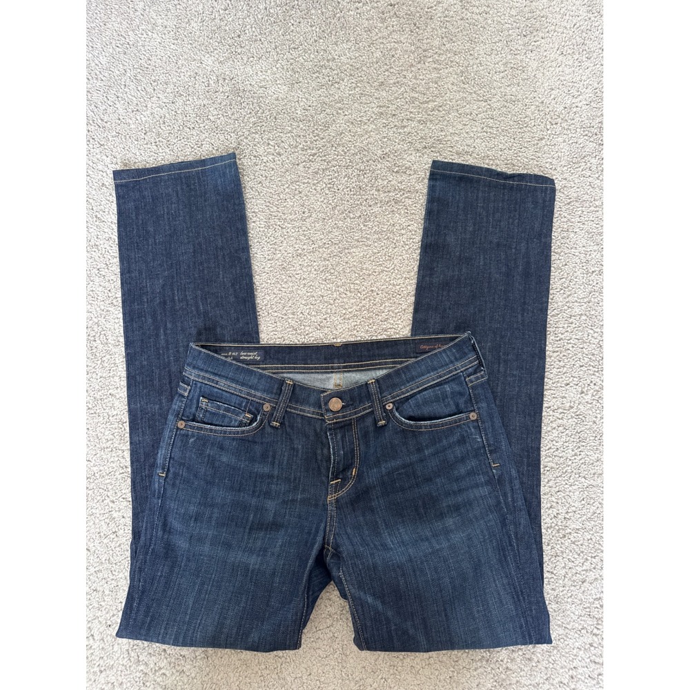 Citizens of Humanity Ava 142 Low‎ Waist Straight Leg Jeans Dark Wash Size 26